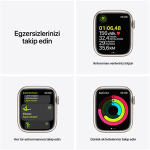 Apple Watch Series 7 GPS + Cellular,41mm Starlight Aluminium Case with Starlight