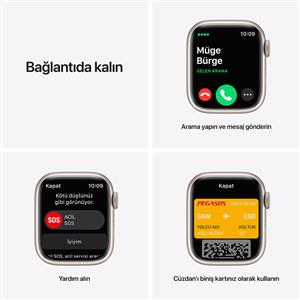 Apple Watch Series 7 GPS + Cellular,41mm Starlight Aluminium Case with Starlight