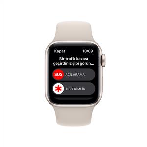 Apple Watch SE GPS 44mm Starlight Aluminium Case with Starlight Sport Band