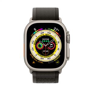 Apple Watch Ultra GPS + Cellular, 49mm Titanium Case with Black/Gray Trail-S/M