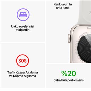 Apple Watch SE GPS 44mm Silver Aluminium Case with White Sport Band