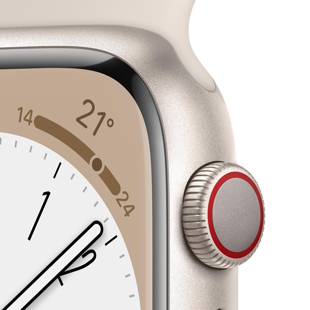 Apple watch series 8 41mm GPS スターライト Apple Watch Series 8 GPS + Cellular 41mm Starlight Aluminium Case