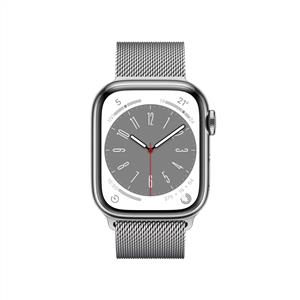 Apple Watch Series 8 GPS + Cellular 45mm Silver Stainless Steel Case with Silver