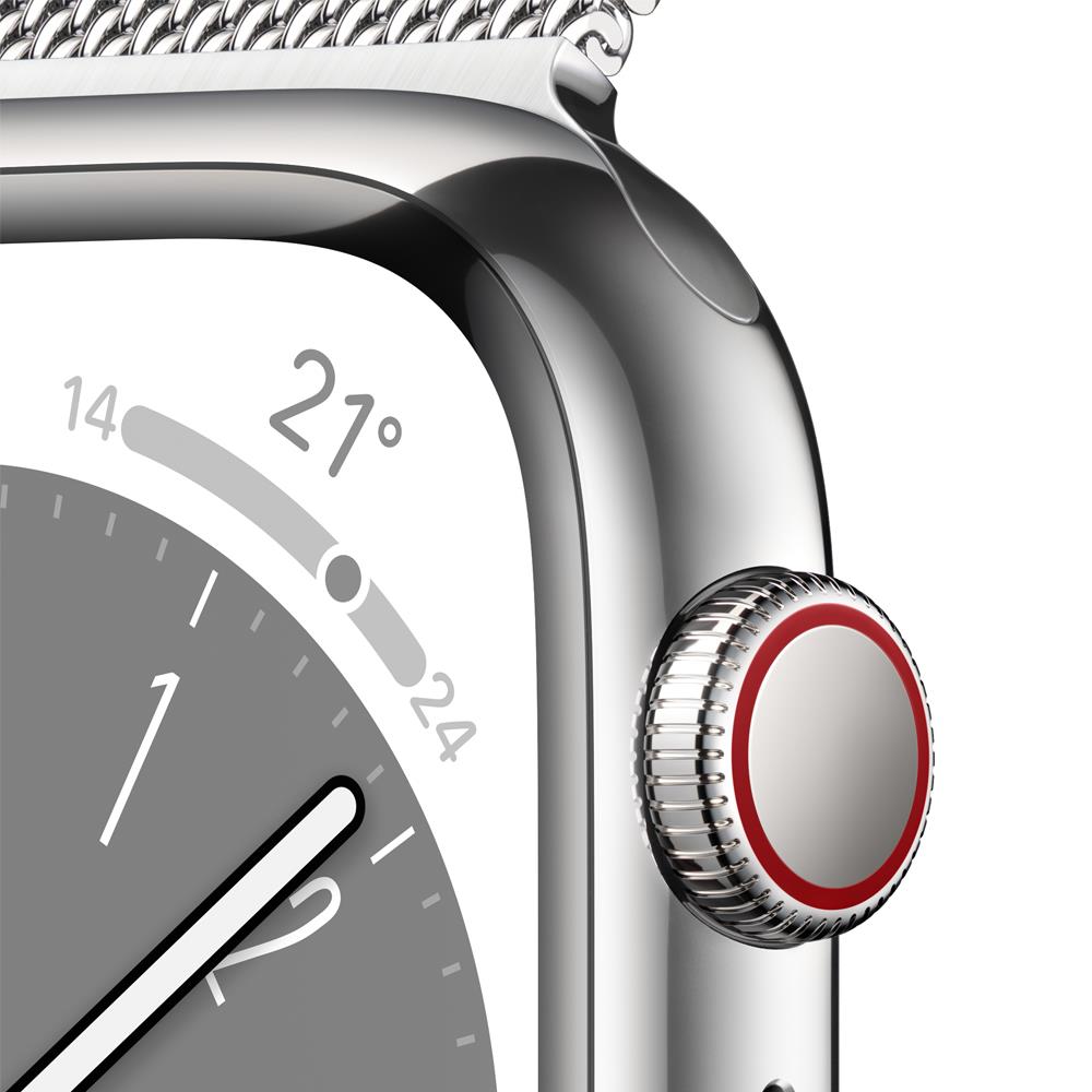 Apple Watch Series 8 GPS + Cellular 41mm Silver Stainless Steel