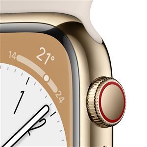 Apple Watch Series 8 GPS + Cellular 45mm Gold Stainless Steel Case with Starligh