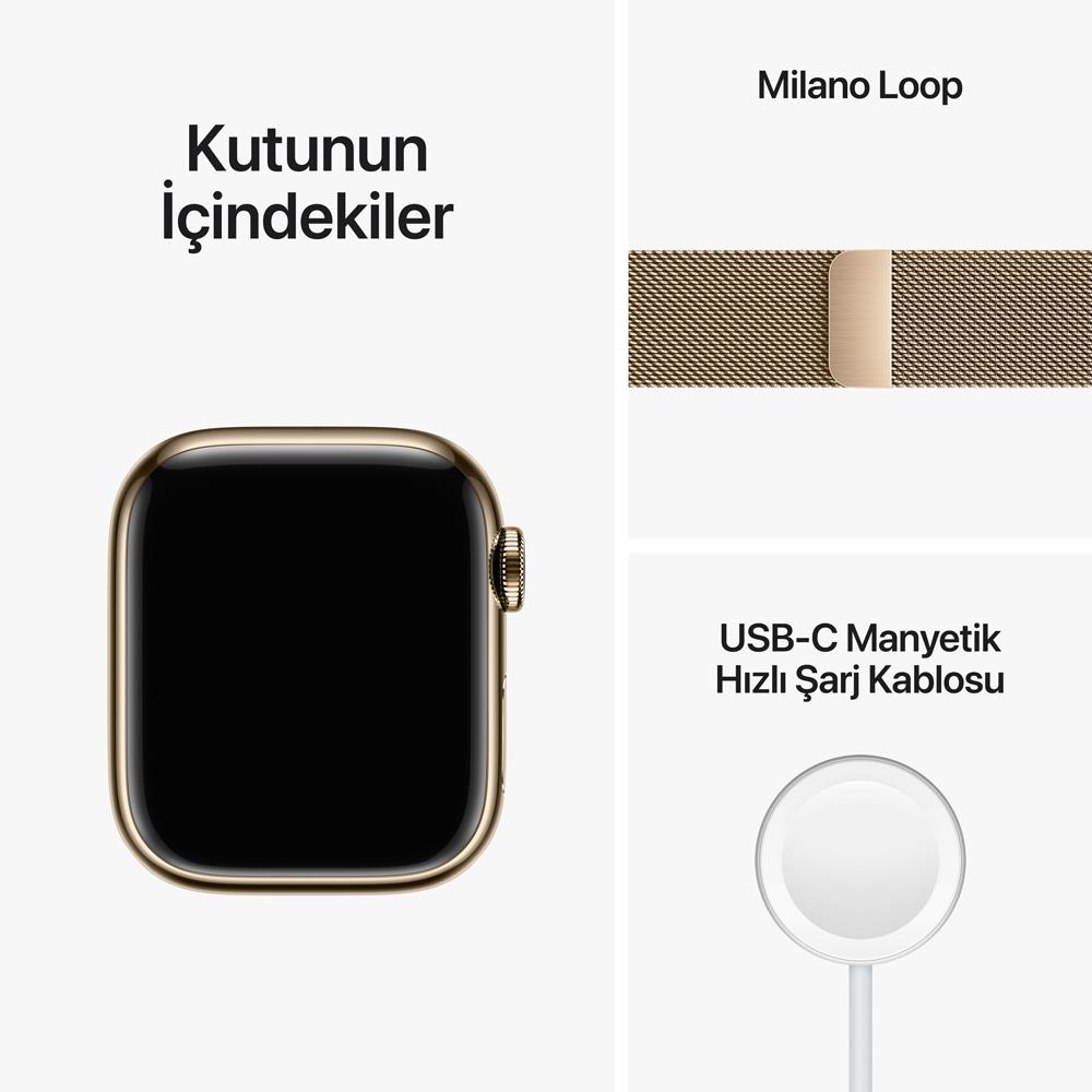 Apple Watch Series 8 GPS + Cellular 41mm Gold Stainless Steel Case