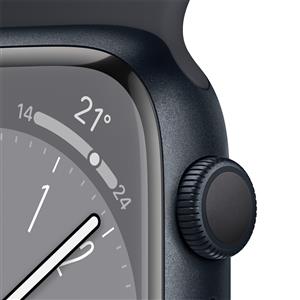 Apple Watch Series 8 GPS 41mm Midnight Aluminium Case with Midnight Sport Band