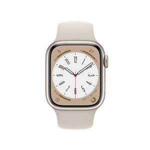 Apple Watch Series 8 GPS 41mm Starlight Aluminium Case with Starlight Sport Band