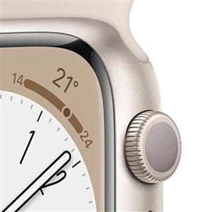 Apple Watch Series 8 GPS 41mm Starlight Aluminium Case with Starlight Sport Band