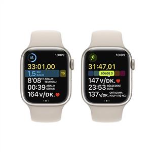 Apple Watch Series 8 GPS 41mm Starlight Aluminium Case with Starlight Sport Band