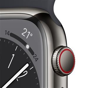 Apple Watch Series 8 GPS + Cellular 45mm Graphite Stainless Steel Case with Midn
