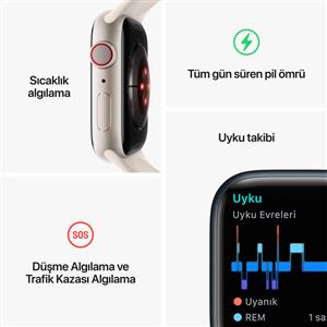 Apple Watch Series 8 GPS + Cellular 45mm Graphite Stainless Steel Case with Midn