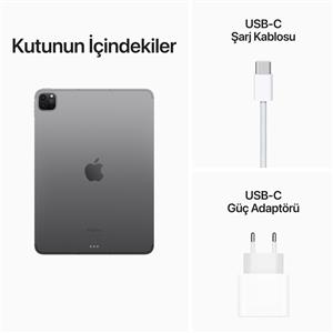 iPad Pro 4.Nesil 2TB WIFI+Cellular 11''LiquidRetinaEkran iPadOS Tablet UzayGri