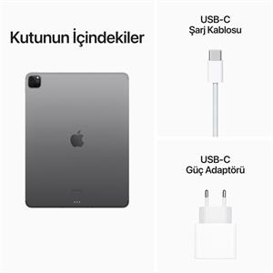 iPad Pro 6.Nesil 512GB WIFI+Cellu.12.9''LiquidRetinaXDREkran iPadOS Tablet U.Gri