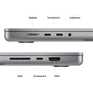 MacBook Pro MNW83TU/A M2 Pro 16Gb-512Gb Ssd-Liquid Retina-16inc-Uzay Grisi