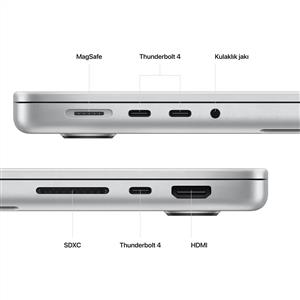 MacBook Pro MPHH3TU/A M2 Pro 16Gb-512Gb Ssd-Liquid Retina-14inc-Gümüş