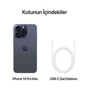 iPhone 15 Pro Max 1 Tb Akıllı Telefon Mavi Titanium