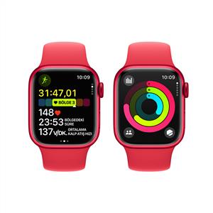 Apple Watch Series 9 GPS 41mm (PRODUCT)RED Aluminium RED Sport Band Akıllı Saat - M/L