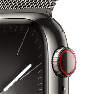 Apple Watch Series 9 GPS + Cellular 41mm Akıllı Saat Graphite Stainles Graphite Milan Loop