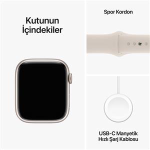 Apple Watch Series 9 GPS + Cellular 45mm Starlight Aluminium Starlight Band M/L