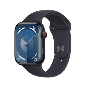 Apple Watch Series 9 GPS + Cellular 45mm Midnight Aluminium Midnight Band - S/M
