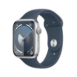 Apple Watch Series 9 GPS + Cellular 45mm Silver Aluminium Storm Blue Band - M/L
