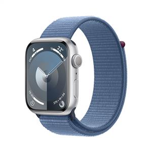 Apple Watch Series 9 GPS + Cellular 45mm Akıllı Saat Silver Aluminium Winter Blue Loop