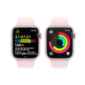 Apple Watch Series 9 GPS + Cellular 45mm Akıllı Saat Pink Aluminium Light Pink Band - M/L