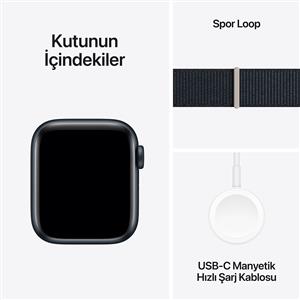 Apple Watch SE GPS 40mm Akıllı Saat Midnight Aluminium Case with Midnight Sport Loop-NEW