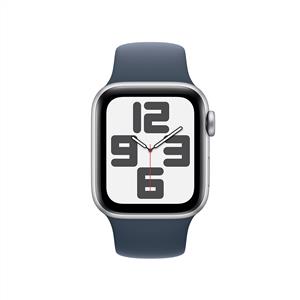 Apple Watch SE GPS 40mm Akıllı Saat Silver Aluminium Case with Storm Blue Sport Band - S/M