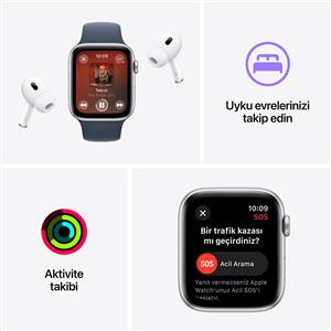 Apple Watch SE GPS + Cellular 40mm Midnight with Midnight Sport Band - M/L