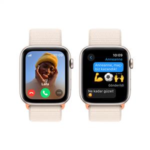 Apple Watch SE GPS + Cellular 44mm Akıllı Saat Starlight with Starlight Sport Loop-NEW