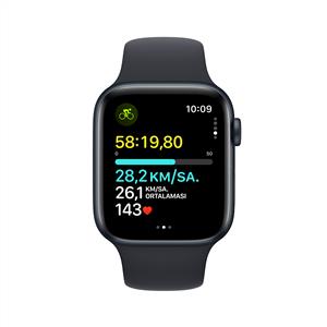 Apple Watch SE GPS + Cellular 44mm Akıllı Saat Midnight with Midnight Sport Band - M/L