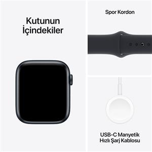 Apple Watch SE GPS + Cellular 44mm Akıllı Saat Midnight with Midnight Sport Band - S/M