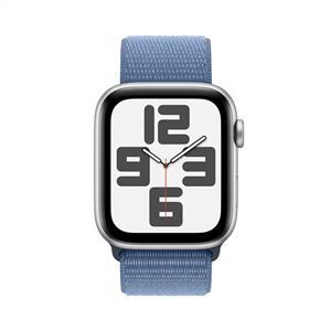 Apple Watch SE GPS + Cellular 44mm Akıllı Saat Silver with Winter Blue Sport Loop-NEW