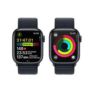 Apple Watch Series 9 GPS 41mm Akıllı Saat Midnight with Midnight Sport Loop