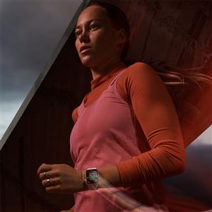 Apple Watch Series 9 GPS 41mm Akıllı Saat Silver with Storm Blue Sport Band - M/L