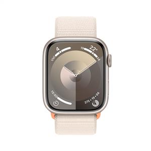 Apple Watch Series 9 GPS 45mm Akıllı Saat Starlight with Starlight Sport Loop