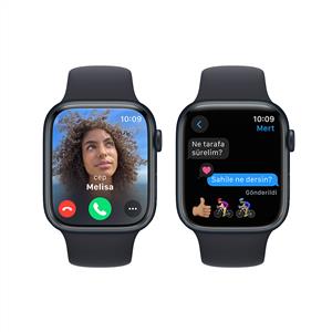 Apple Watch Series 9 GPS 45mm Akıllı Saat Midnight with Midnight Sport Band - M/L