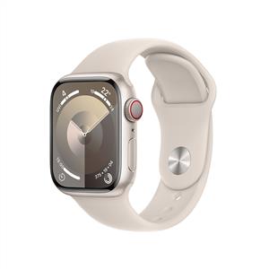 Apple Watch Series 9 GPS + Cellular 41mm Starlight with Starlight Sport Band - S