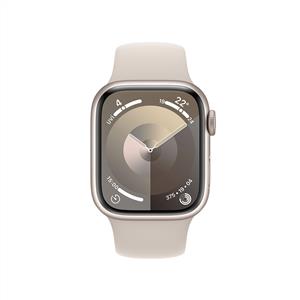 Apple Watch Series 9 GPS + Cellular 41mm Starlight with Starlight Sport Band - S