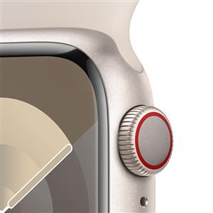 Apple Watch Series 9 GPS + Cellular 41mm Starlight with Starlight Sport Band - S