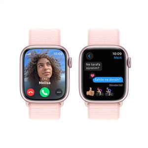 Apple Watch Series 9 GPS + Cellular 41mm Akıllı Saat Pink with Light Pink Sport Loop
