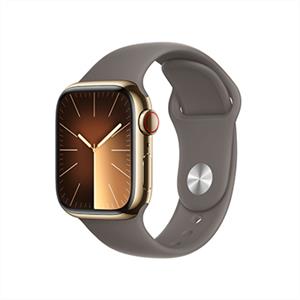 Apple Watch Series 9 GPS + Cellular 41mm Gold Stainless Steel Case with Gold