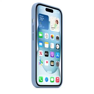 Apple MT0Y3ZM/A iPhone 15 MagSafe Silikon Kılıf - Buz Mavisi