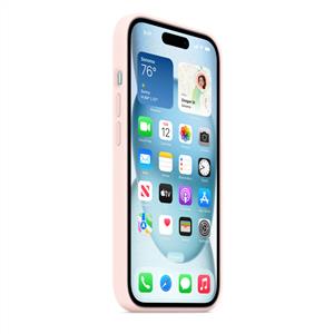 Apple MT0U3ZM/A iPhone 15 MagSafe Silikon Kılıf - Uçuk Pembe