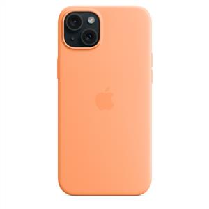 Apple MT173ZM/A iPhone 15 Plus  MagSafe Silikon Kılıf - Turuncu Sorbe