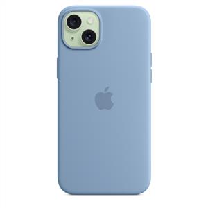 Apple MT193ZM/A iPhone 15 Plus MagSafe Silikon Kılıf - Buz Mavisi