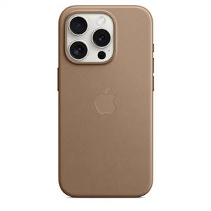 Apple MT4J3ZM/A iPhone 15 Pro MagSafe özellikli Mikro Dokuma Kılıf - Vizon Grisi