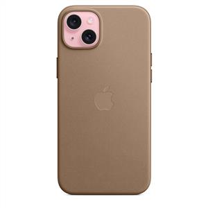 Apple MT473ZM/A iPhone 15 Plus MagSafe özellikli Mikro Dokuma Kılıf -Vizon Grisi